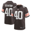 Mens Cleveland Browns Johnny Stanton Brown Game Jersey gift for Cleveland Browns fans