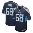 Mens Tennessee Titans Bobby Hart Navy Game Jersey gift for Tennessee Titans fans