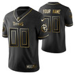 Tennessee Titans 2021 NFL Golden Edition Black Jersey Gift With Custom Name Number For Titans Fans
