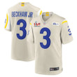 Los Angeles Rams Odell Beckham Jr. 3 2022 NFL Superbowl LVI Match White Jersey Gift For Rams Fans