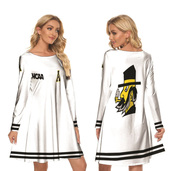 Appalachian State Mountaineers Ncaa Classic White With Mascot Logo Gift For Appalachian State Mountaineers Fans
