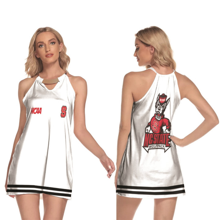 Nc State Wolfpack Ncaa Classic White With Mascot Logo Gift For Nc State Wolfpack Fans