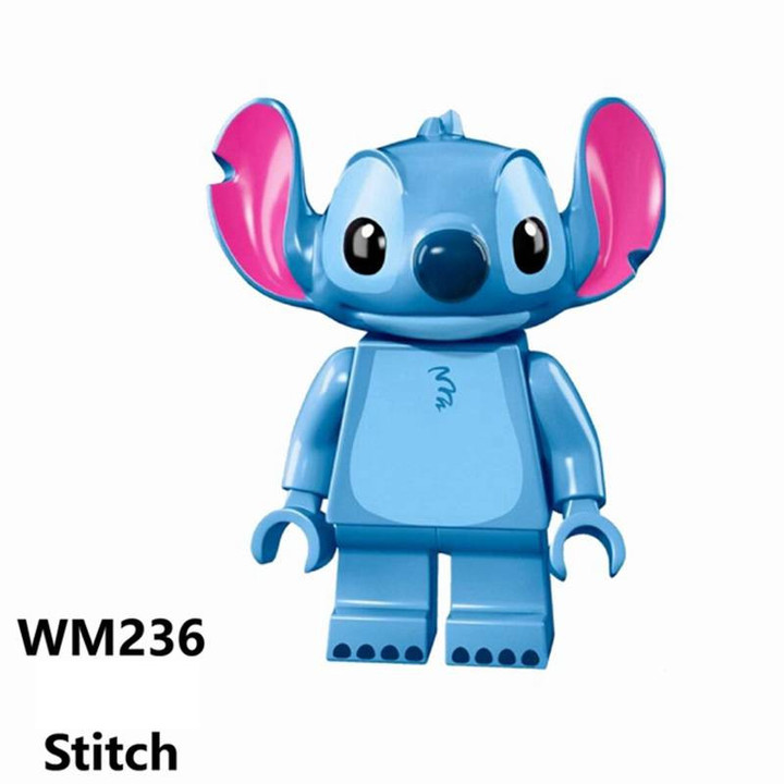 Stitch Angie Stitch Cartoon Characters Minifigures Bricks Block Building Model Assembling Model Kid Toys