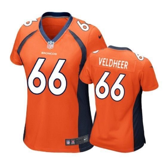 Denver Broncos Jared Veldheer Orange Womens Jersey