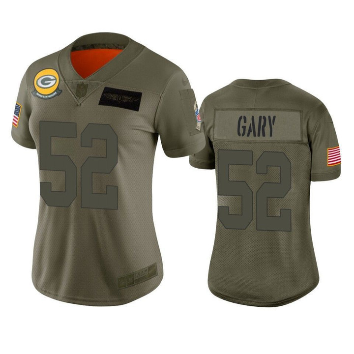 Womens Green Bay Packers Rashan Gary Limited Jersey 2019 Salute to Service