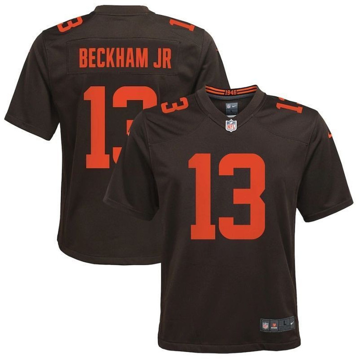 Cleveland Browns Odell Beckham Jr #13 NFL 2020 Brown Womens Jersey