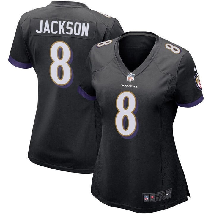 Lamar Jackson Baltimore Ravens Womens Game Jersey Black