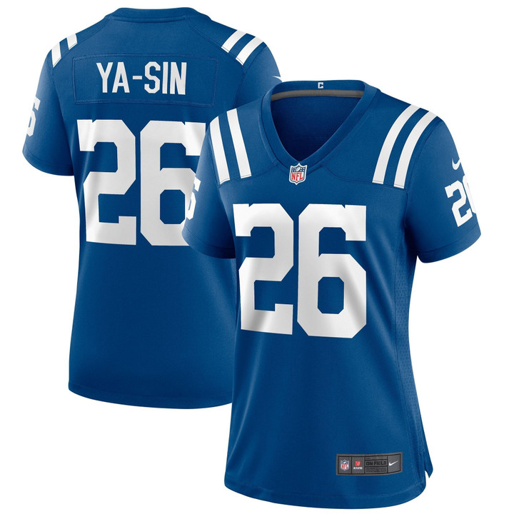 Womens Colts Rock Ya-Sin Royal Player Game Jersey Gift for Colts fans