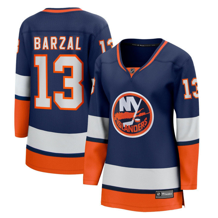 Womens New York Islanders Mathew Barzal Orange 2020/21 Special Edition Player Jersey gift for New York Islanders fans