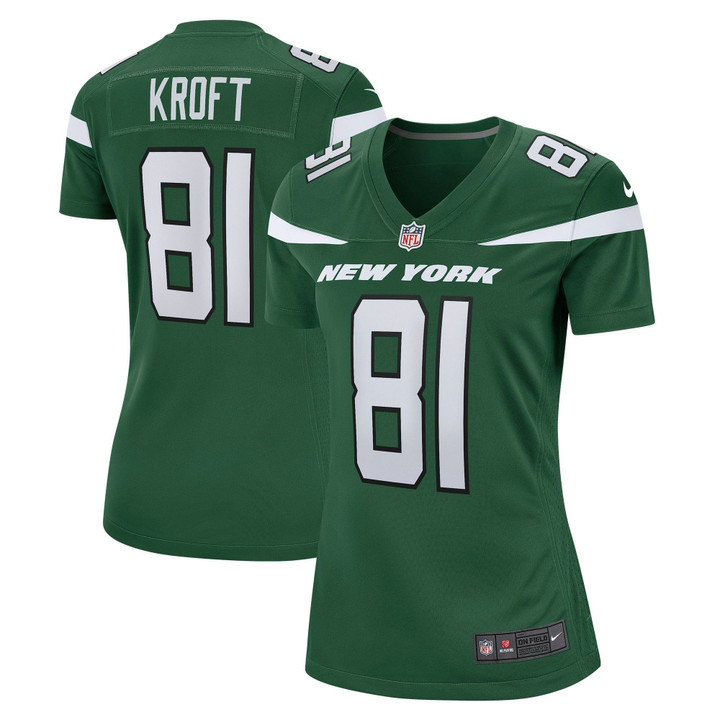 Womens New York Jets Tyler Kroft Gotham Green Game Jersey Gift for New York Jets fans
