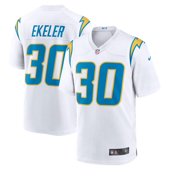 Mens Los Angeles Chargers Austin Ekeler White Game Jersey gift for Los Angeles Chargers fans