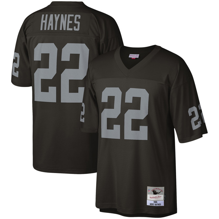 Mens Las Vegas Raiders Mike Haynes Black 1985 Legacy Jersey gift for Las Vegas Raiders fans