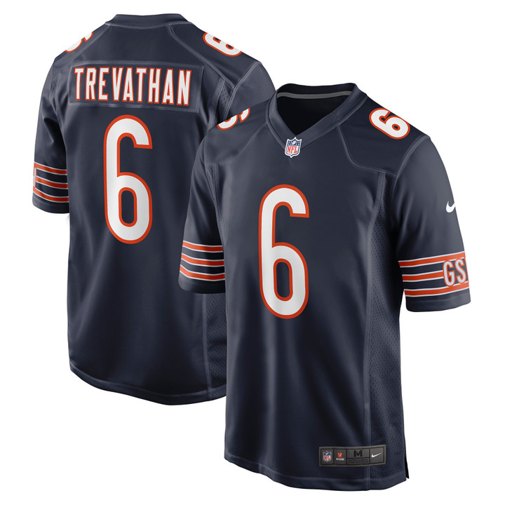 Mens Chicago Bears Danny Trevathan Navy Game Player Jersey gift for Chicago Bears fans