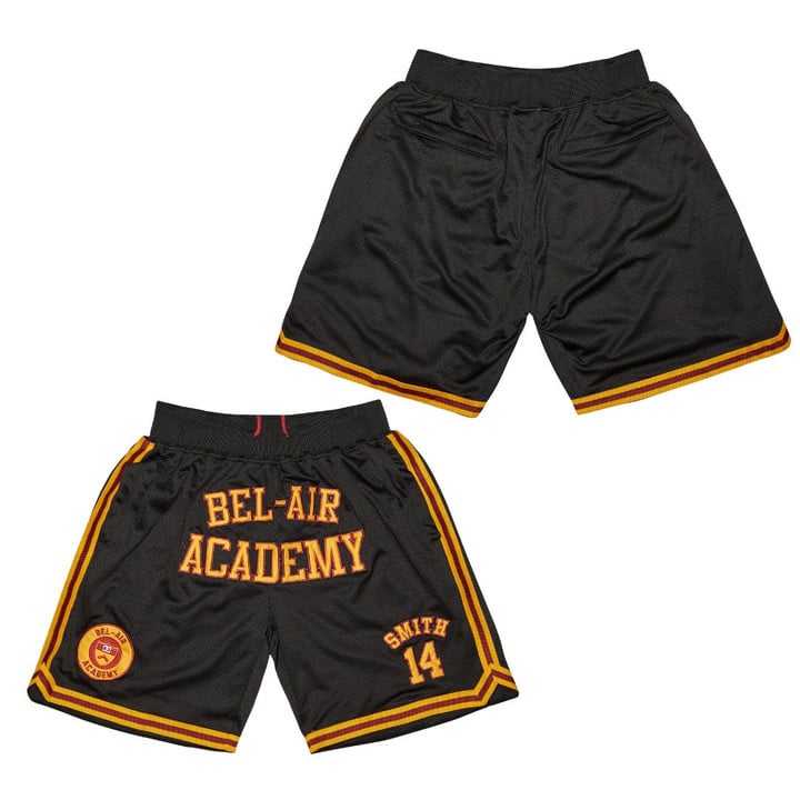 Bel-Air Academy Will Smith 14 Legends Black Basketball Short Gift For Bel-Air Academy Fans