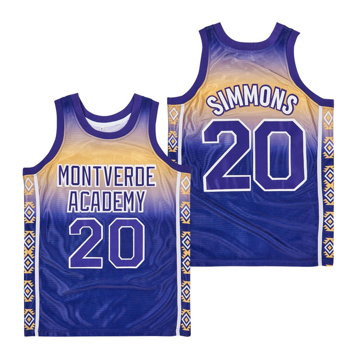 Ben Simmons 20 Montverde Academy High School Basketball Jersey Gift For Simmons Fans