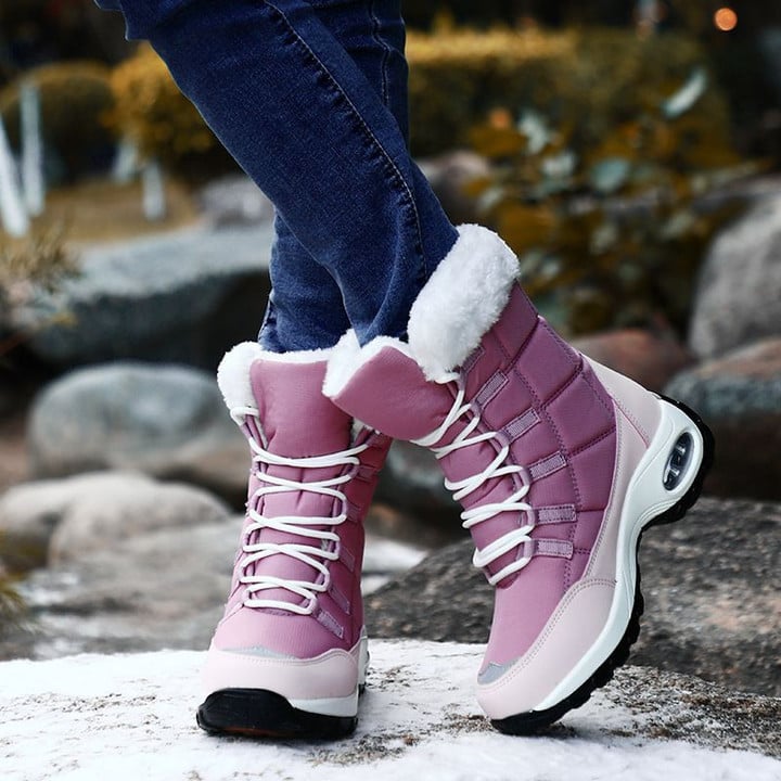 Ginny - Women Comfortable Winter Lace-Up Ankle Boot