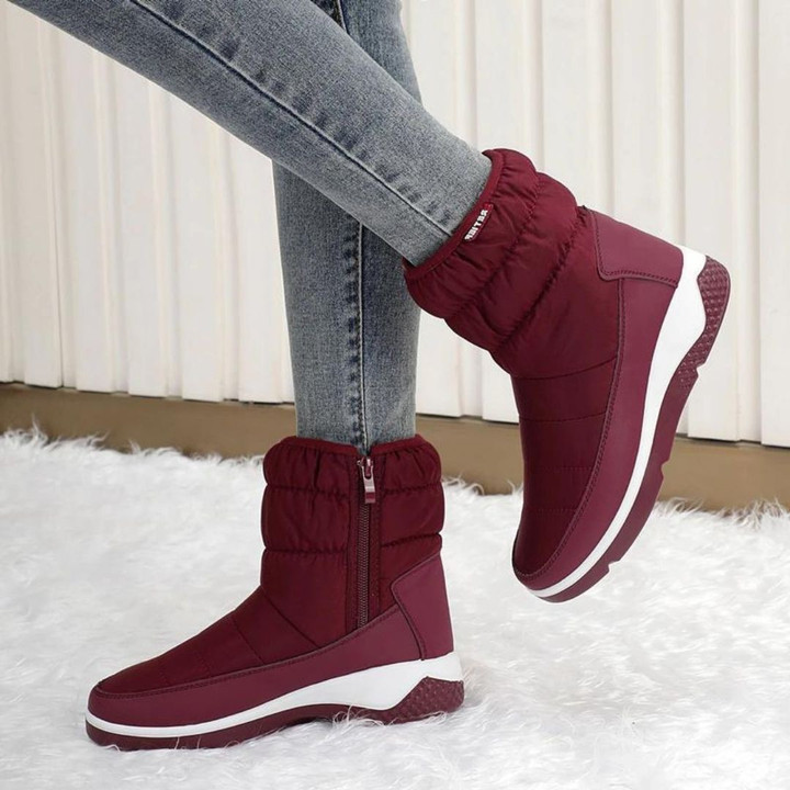 Olivia - Women Ankle Snow Boots Waterproof Arch Support Comfortable Walking Winter Shoes