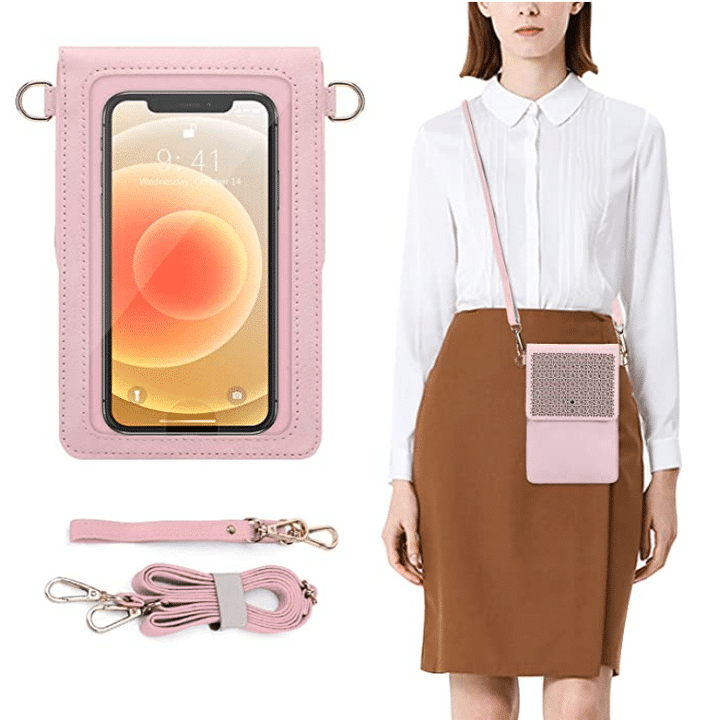 Cell Phone Purse With Touch Screen Small Crossbody Bag With 2 Straps for Women