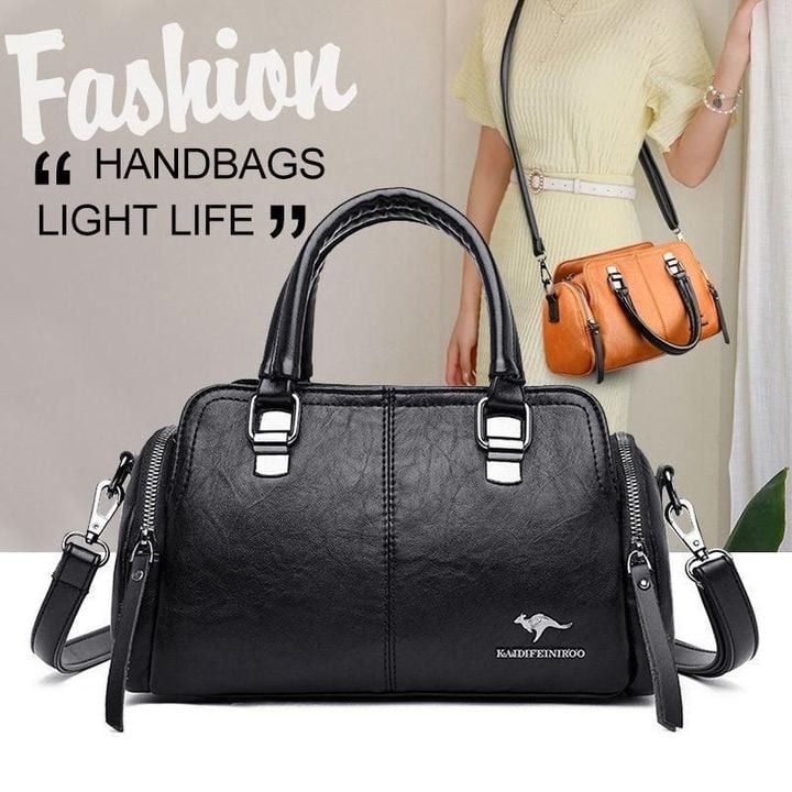 Lily - 2021 New Women Genuine Soft Leather Purse Large Capacity Zipper Handbags Crossbody Shoulder Bag