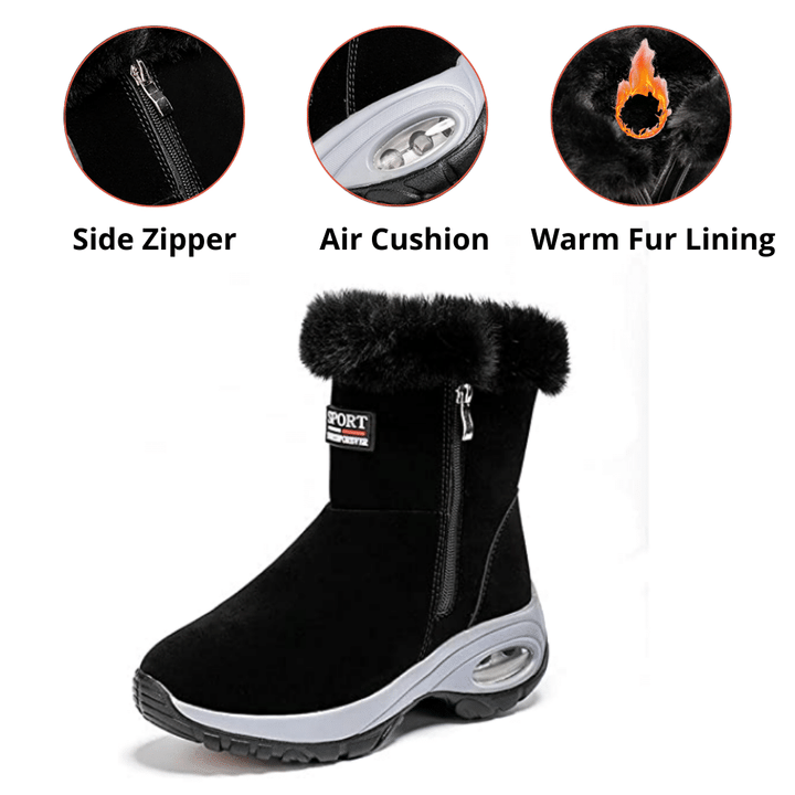 Helen™ -  Winter Mid Calf Waterproof Snow Boots for Women Comfortable Arch Support Orthopedic Outdoor Anti-Slip Boots Warm Fur Lined Shoes