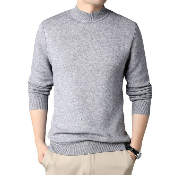 Men's half-high neck sweater