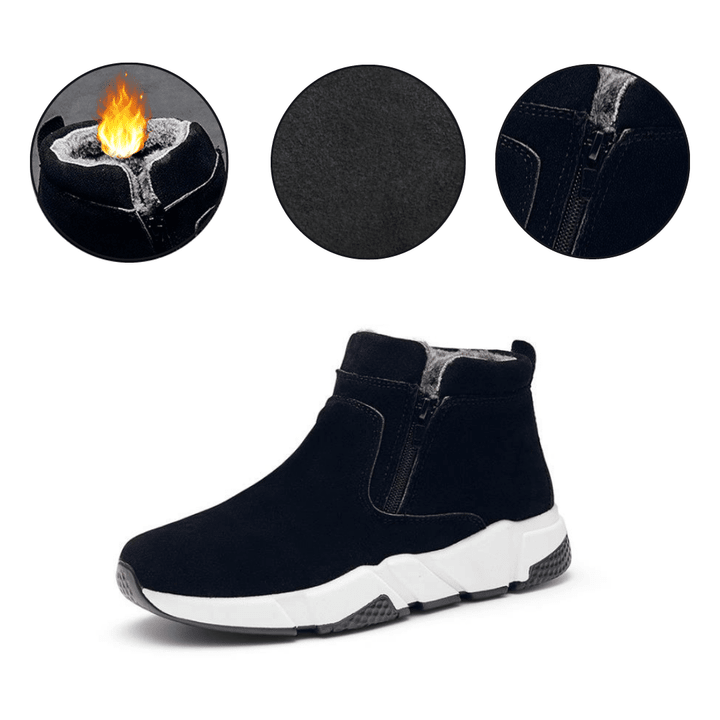 Mark - Mens' Warm Winter Suede Plush Lining Sneakers