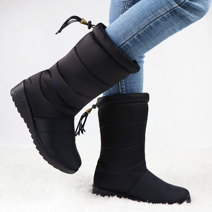 Rosalie™ - Winter Mid Calf Waterproof Snow Boots for Women Comfortable Arch Support Orthopedic Outdoor Anti-Slip Boots Warm Fur Lined Shoes