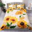 Beautiful Sunflower Letter Bedding Set Bedroom Decor