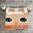 Cute Owl Eyes Bedding Set Bedroom Decor
