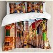Venice Cityscape Printed Bedding Set Bedroom Decor