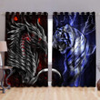 Dragon And Tiger Window Curtains Home Decor