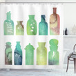 Vintage Medicine White Printed Shower Curtain Home Decor