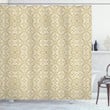 Neoclassical Pattern Printed Shower Curtain Bathroom Decor