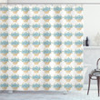 Wicker Basket Pattern Printed Shower Curtain Bathroom Decor