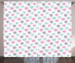 Balloons With Hearts Printed Window Curtain Home Decor