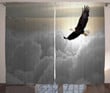 Sublime Creature Clouds Eagle Printed Window Curtain Home Decor