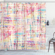 Colorful Grunge Mixed Printed Shower Curtain Bathroom Decor