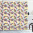 Exotic Forest Jungle Leaves Pattern Shower Curtain Home Decor