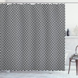 Black Triangles Contrast Printed Shower Curtain Bathroom Decor