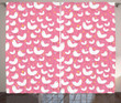 Cotton Candy Like Chicken Pattern Window Curtain Home Decor