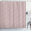 Grungy Calligraphic Xoxo Pattern Shower Curtain Home Decor