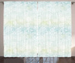 Abstract Gradient Swirls Printed Window Curtain Home Decor