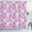 Art Effects Paisley Pattern Printed Shower Curtain Bathroom Decor