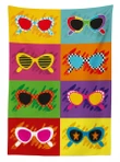 Colorful Pop Sunglasses Design Printed Tablecloth Home Decor