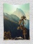 Misty Morning Yosemite Design Printed Wall Tapestry Home Decor