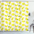 Pointilism Pop Art Shapes Pattern Printed Shower Curtain Home Decor
