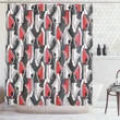 Casual Clothing Cartoon Style Pattern Printed Shower Curtain Bathroom Decor