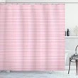 Feminine Horizontal Line Printed Shower Curtain Home Decor