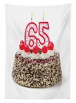Number Candles Cake 3d Printed Tablecloth Home Decoration