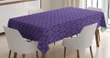 Flowers Lattice Repetition 3d Printed Tablecloth Home Decoration